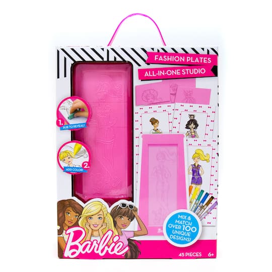 Barbie&#x2122; Fashion Plates Rubbing Kit